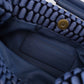 Jeansfarbene Bubble-Bag aus Wolle