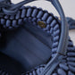 Jeansfarbene Bubble-Bag aus Wolle