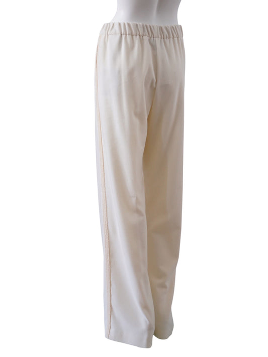 Cremefarbene Loungewear-Hose mit Kontrastnaht von Herno – Ansicht 3