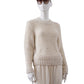 Sandfarbener Pullover