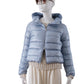 Hellblaue Daunen-Jacke
