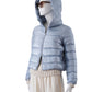 Hellblaue Daunen-Jacke