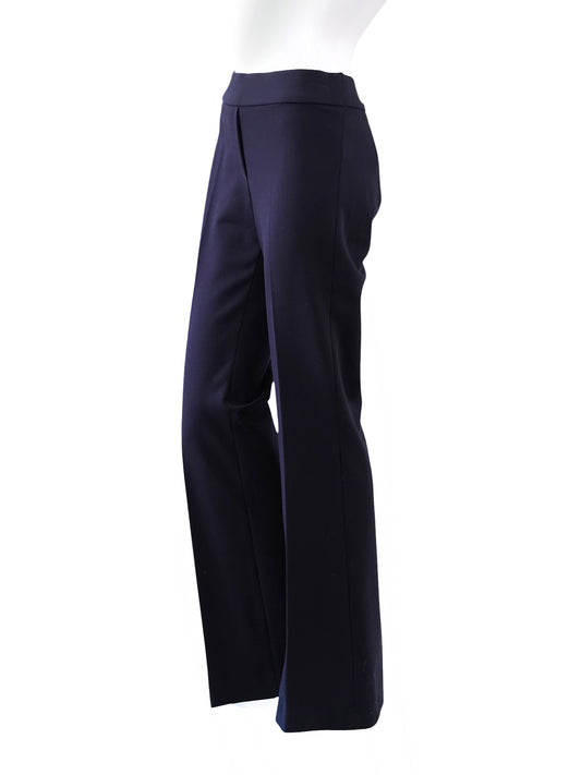 Dunkelblaue Bügelfalten-Hose „Nanou“ mit hohem Bund von Seductive