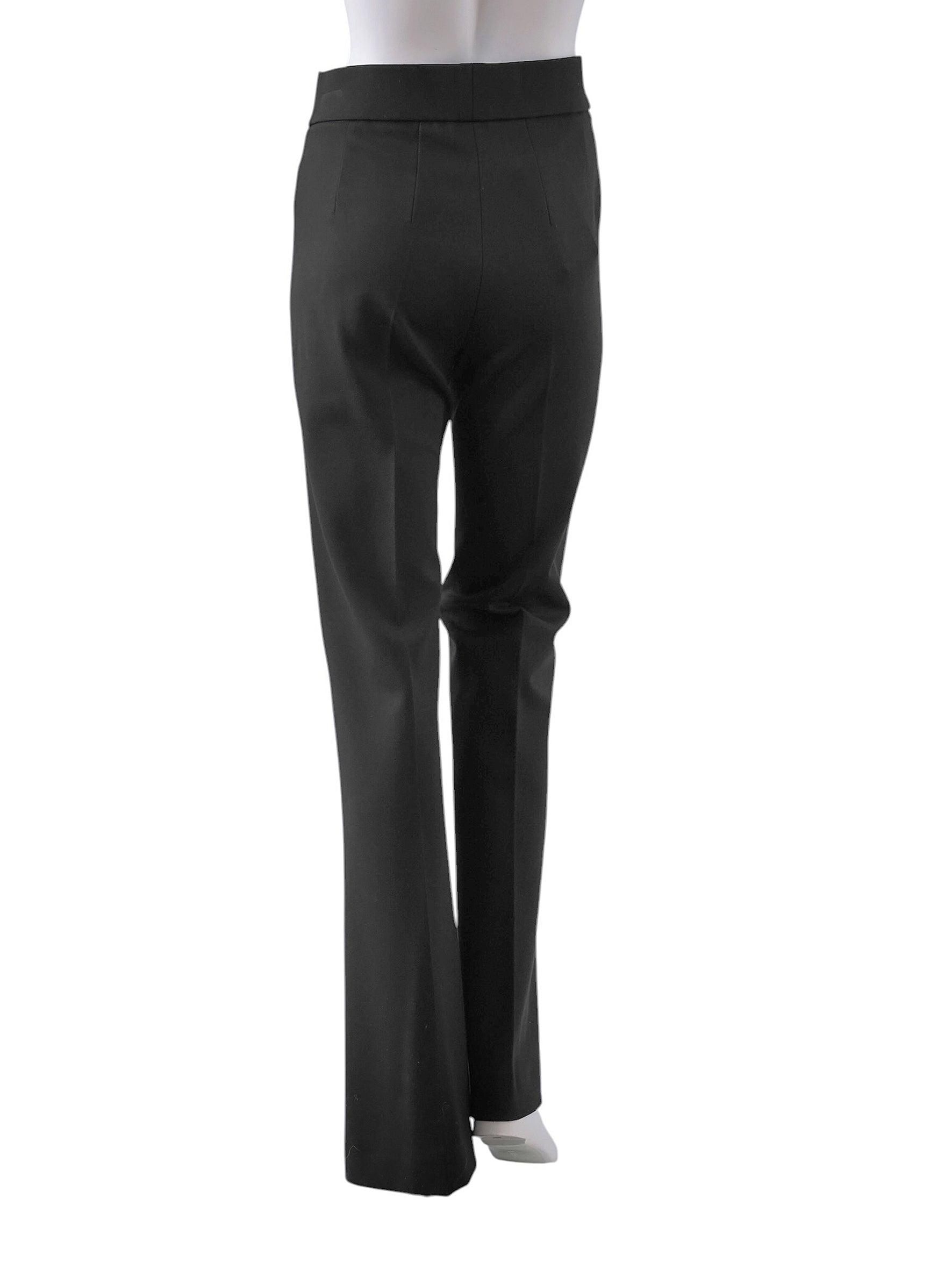 Schwarze Bügelfalten-Hose „Nanou“ mit hohem Bund von Seductive – Ansicht 2