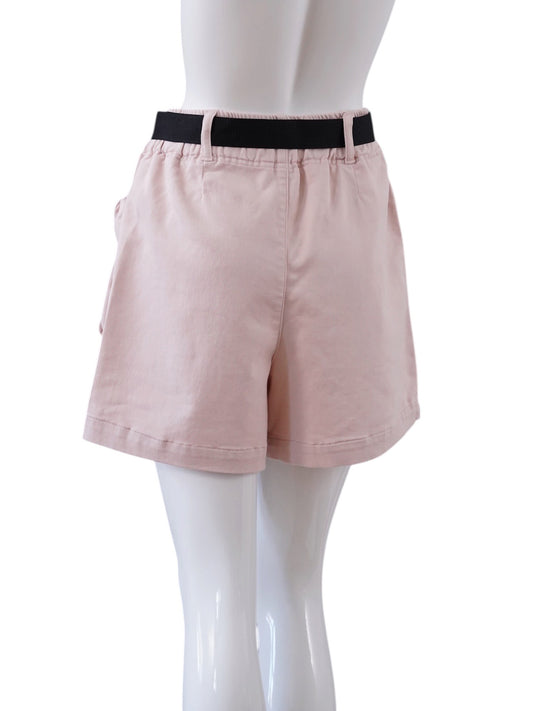 Rosafarbene Cargo-Shorts mit D-Ring-Gürtel von 10days – Ansicht 3