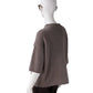 Taupefarbener Pullover aus Cashmere und Seide