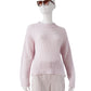 Roséfarbener Oversize-Grobstrick-Pullover aus Cashmere und Seide von Henry Christ – Ansicht 5
