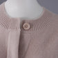 Puderfarbene Strickjacke