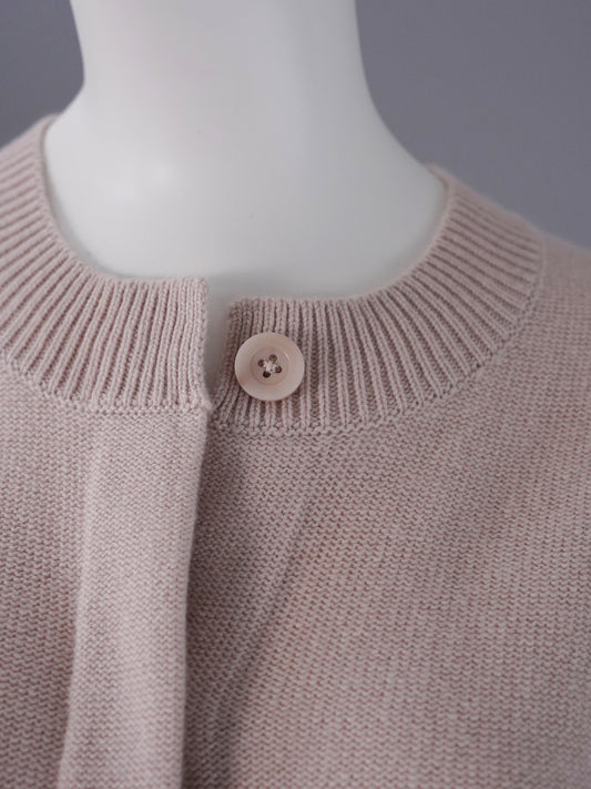 Puderfarbener Cardigan mit Pattentaschen von FFC – Ansicht 5