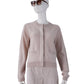 Puderfarbene Strickjacke