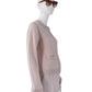 Puderfarbene Strickjacke