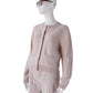 Puderfarbene Strickjacke