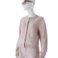 Puderfarbene Strickjacke