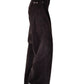 Dunkelbraune ausgestellte Cord-Jeans