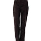 Dunkelbraune ausgestellte Cord-Jeans