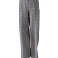 Grau/Sandfarbene karierte Hose