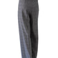 Grau/Sandfarbene karierte Hose