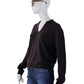 Dunkelbrauner V-Neck