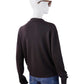 Dunkelbrauner V-Neck