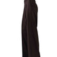 Dunkelbraune Wollhose "Chrissy" mit Bundfalte von Seductive – Ansicht 2