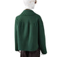 Dunkelgrüne Double-Face-Jacke aus Wolle und Cashmere von ODEEH – Ansicht 5