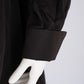Dunkelbraunes Hemdblusenkleid mit Biesen und Faltenrock von ODEEH – Ansicht 6