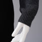 Anthrazitfarbener Pullover mit perlenbesetztem Ausschnitt von Semicouture – Ansicht 4