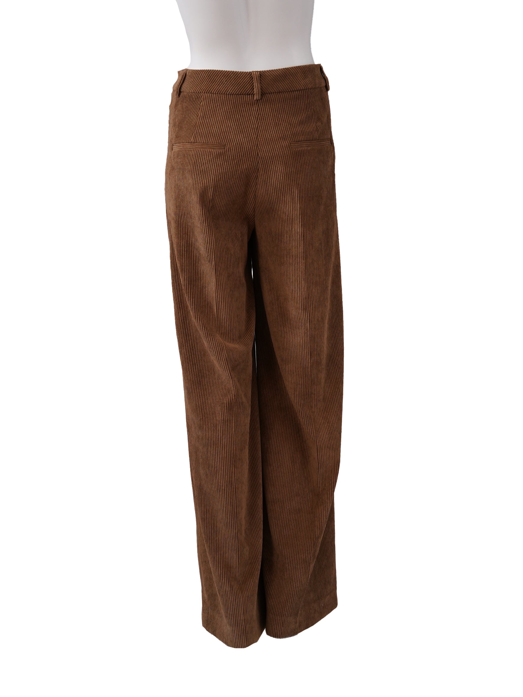 Honigbraune weite Cordhose "Shiloh" von Seductive – Ansicht 3