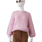 Rosafarbener Strick-Pullover von Vanity Square