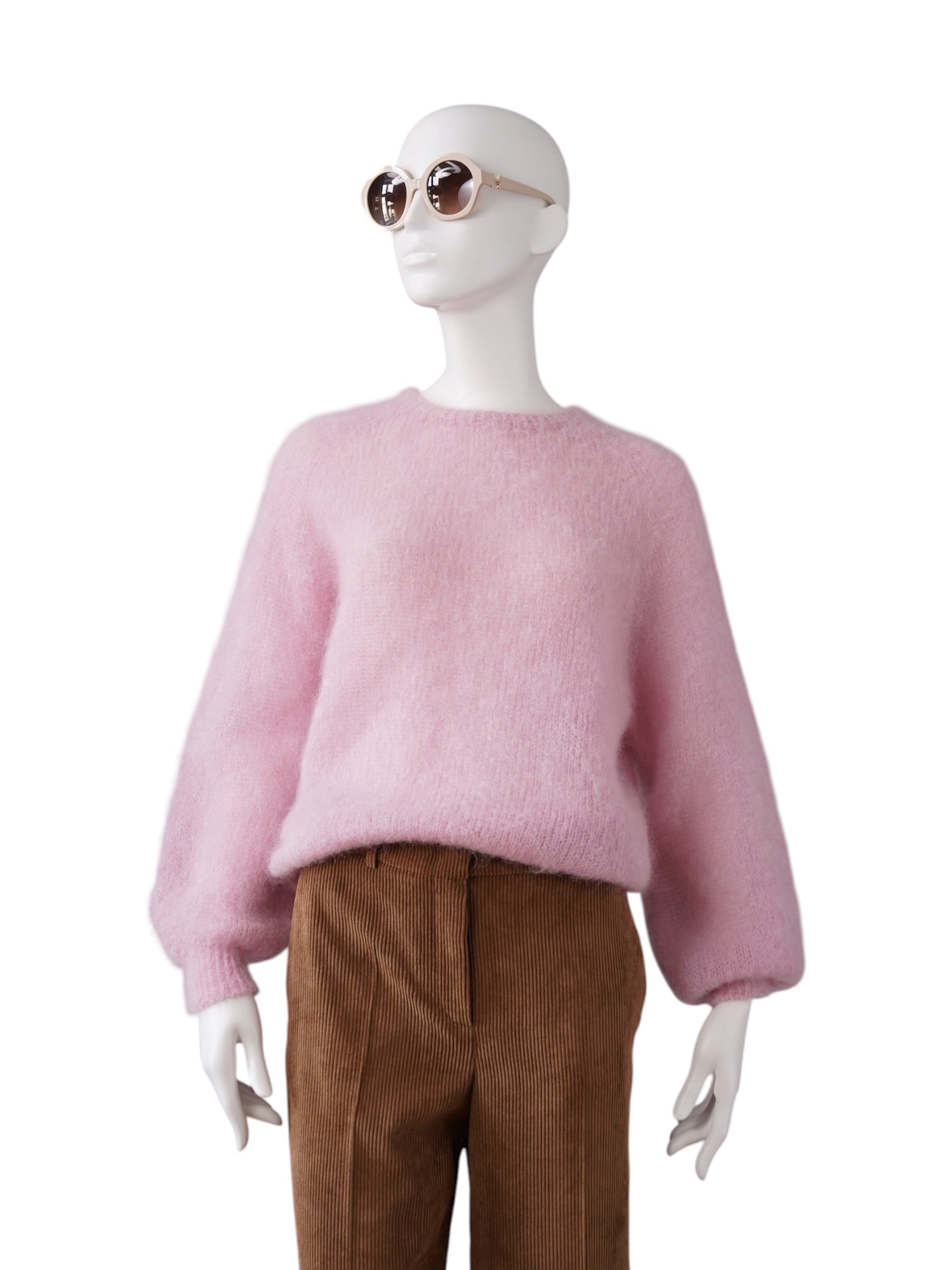 Rosafarbener Strick-Pullover von Vanity Square