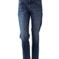 Dunkelblaue Jeans "The Slim" mit offenem Saum von PNTS