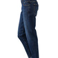 Dunkelblaue Jeans "The Slim" mit offenem Saum von PNTS – Ansicht 2