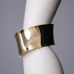 Goldener breiter Armreif von Semicouture – Ansicht 2