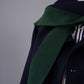 Dunkelblaue Double-Face Cabanjacke aus Wolle und Cashmere von ODEEH – Ansicht 3