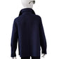 Dunkelblaue Double-Face Cabanjacke aus Wolle und Cashmere von ODEEH – Ansicht 5
