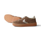 Sandfarbener Velour-Sneaker „Mind“ mit silberfarbenen Details von Voile Blanche – Ansicht 2