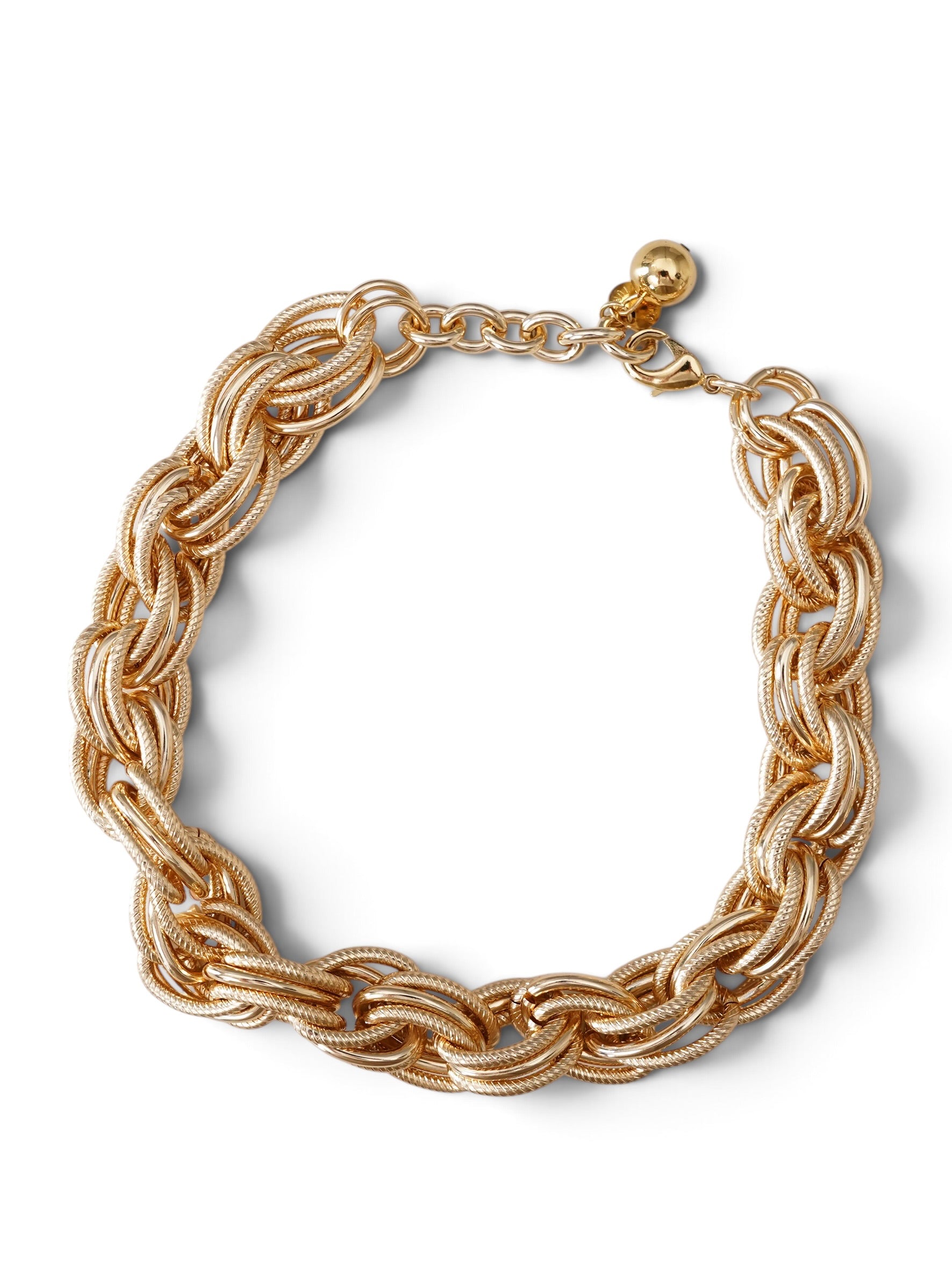 Goldene Gliederkette mit Doppelgliedern von Semicouture