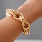 Goldenes Gliederarmband mit Doppelgliedern von Semicouture – Ansicht 2