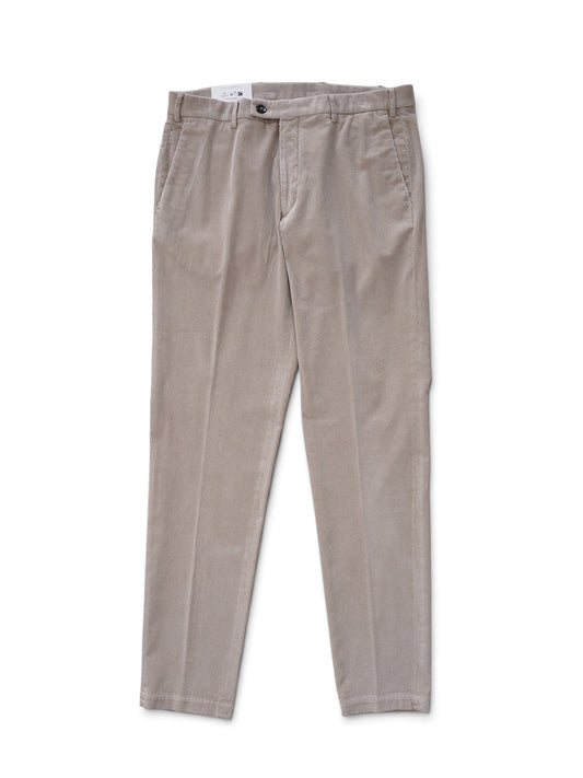 Sandfarbene Cordhose von Michael Coal – Ansicht von vorn
