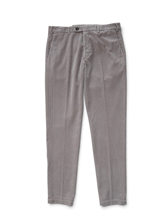 Greigefarbene Cordhose von Michael Coal – Ansicht von vorn