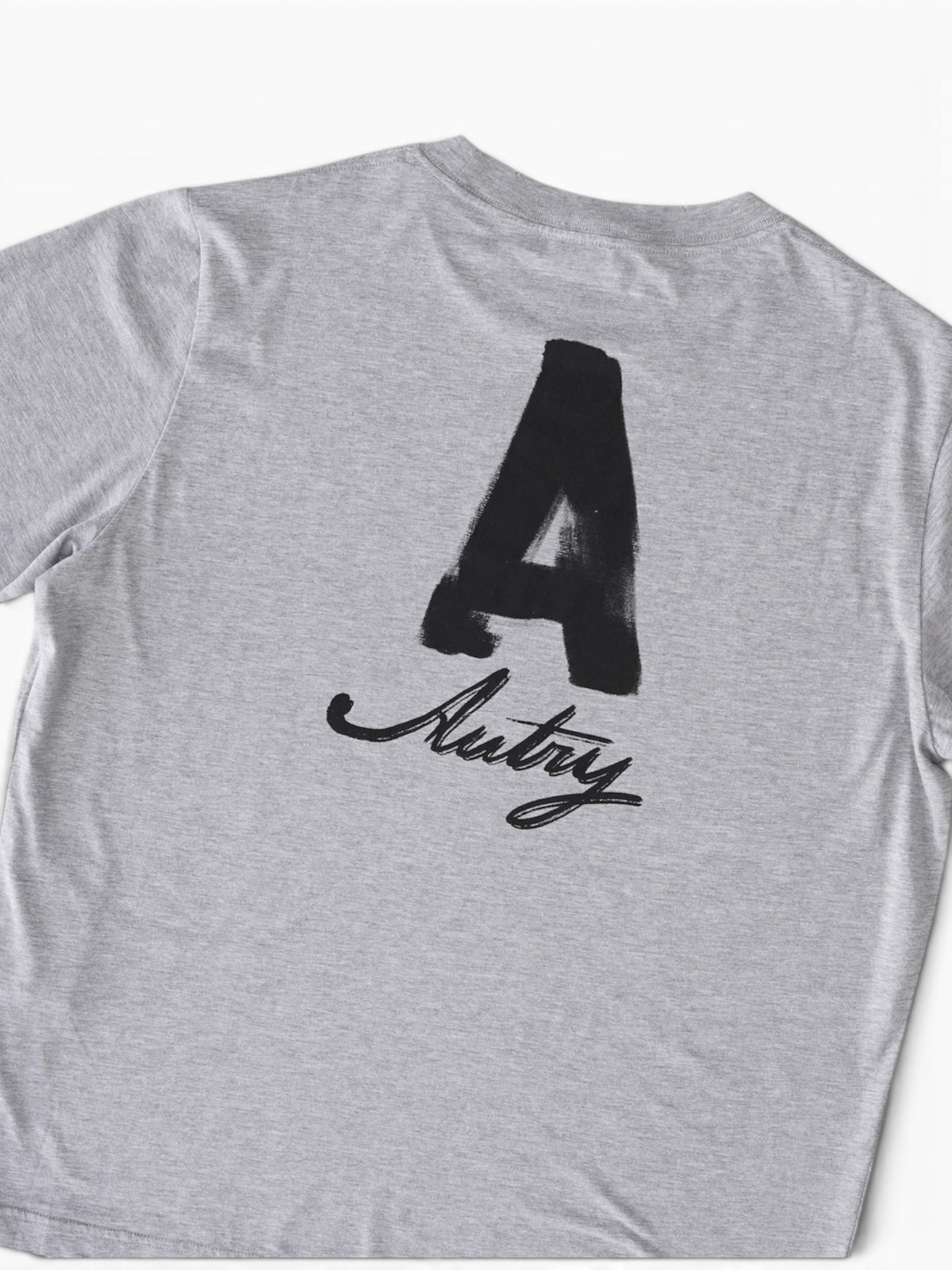 Graues T-Shirt mit Used-Effekten von Autry – Ansicht 2