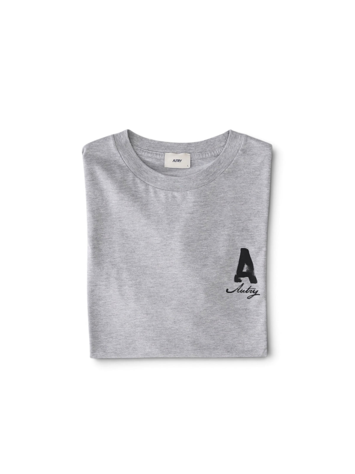Graues T-Shirt mit Used-Effekten von Autry