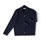 Dunkelblaue Strickjacke mit Reißverschluss von Gran Sasso – Ansicht 2