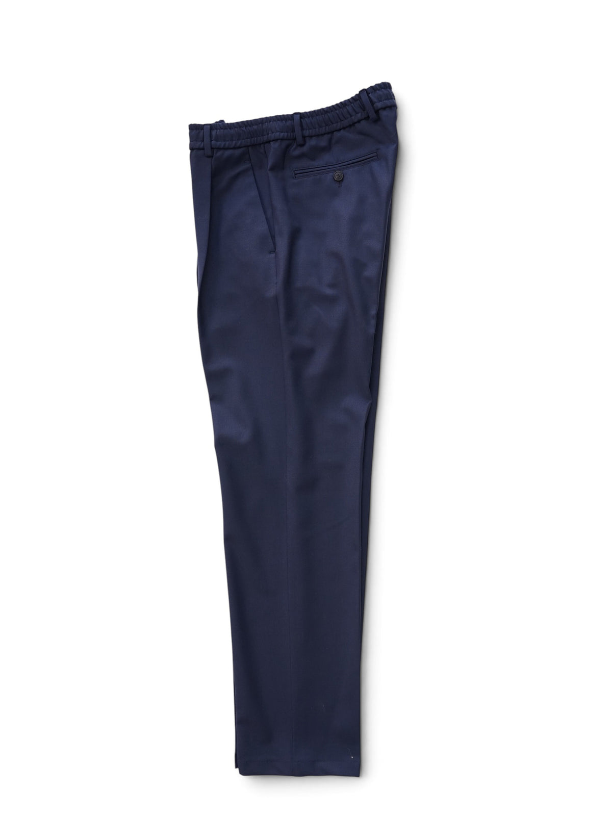 Dunkelblaue Hose mit Kordelzug und Bundfalte von Gran Sasso