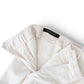 Cremefarbene Cordhose von Michael Coal – Seitenansicht mit hinterer Paspeltasche