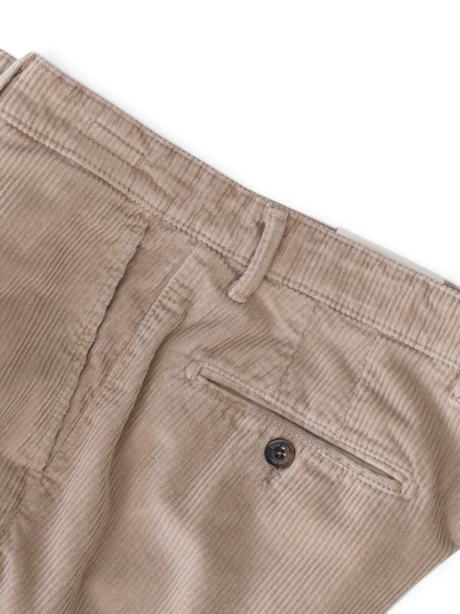 Sandfarbene Cordhose von Four.ten – Ansicht 2
