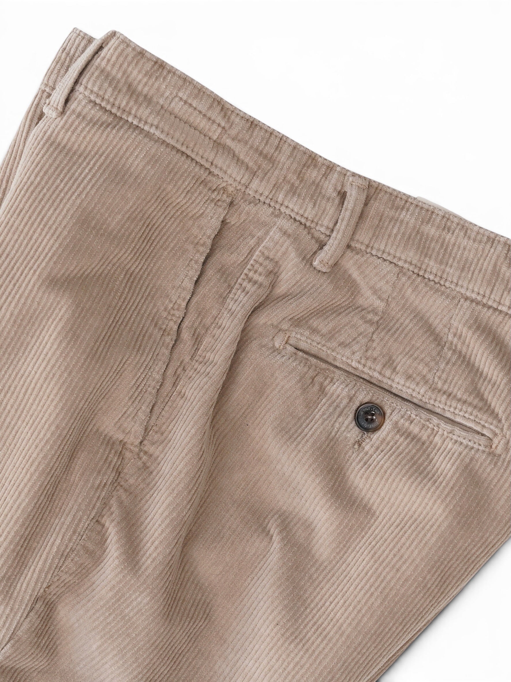 Sandfarbene Cordhose von Four.ten – Ansicht 3