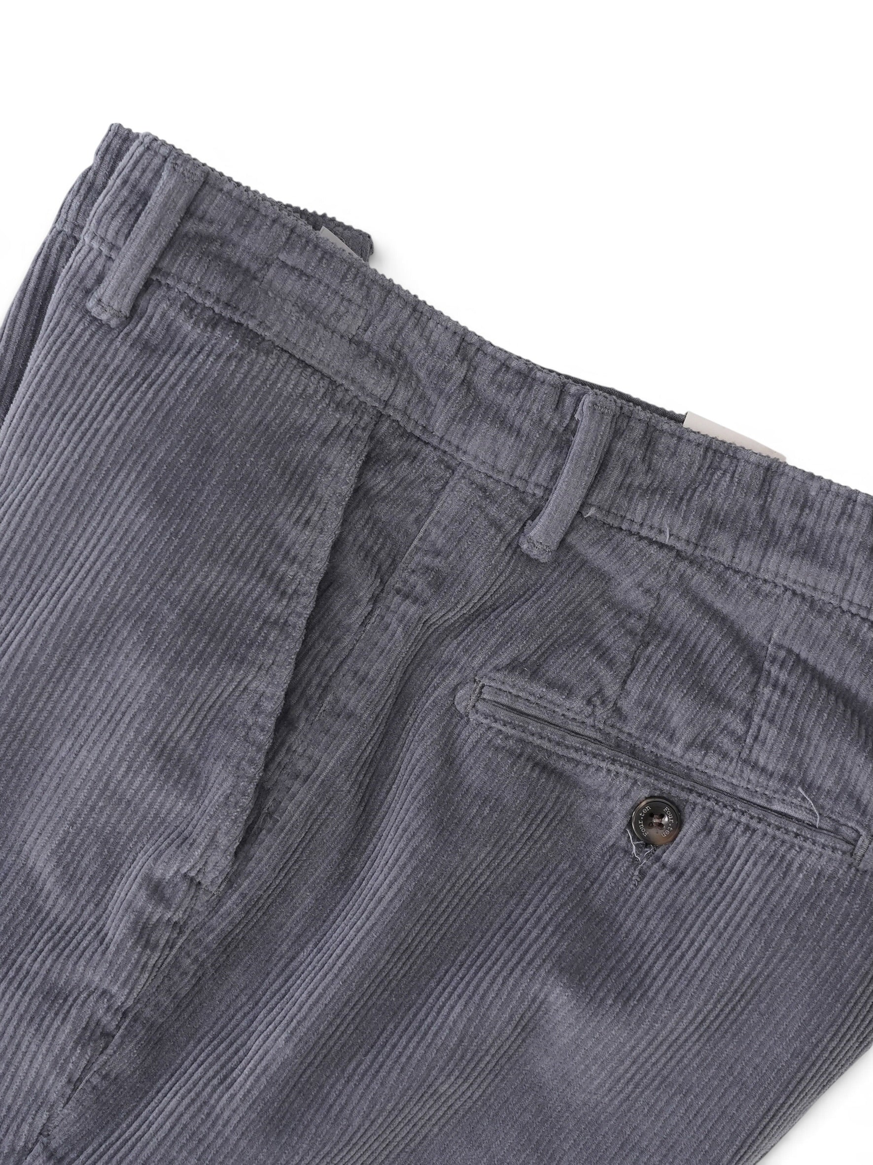Hellgraue Cordhose von Four.ten – Ansicht 2