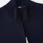 Dunkelblaue Strickjacke mit Reißverschluss von Gran Sasso – Ansicht 4