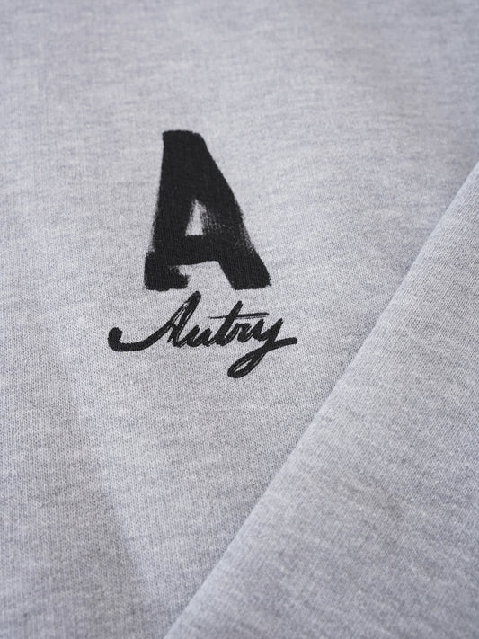 Graues Sweatshirt mit Used-Effekten von Autry – Ansicht 2